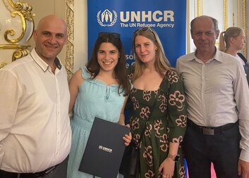 Naše dobrovolnice Natalia Haddad ze Sýrie obdržela ocenění UNHCR. Gratulujeme!